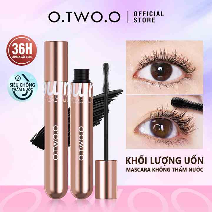 Mascara O.TWO.O chống nước chống nhòe lâu phai 36h cho hàng mi dày dài và cong vút