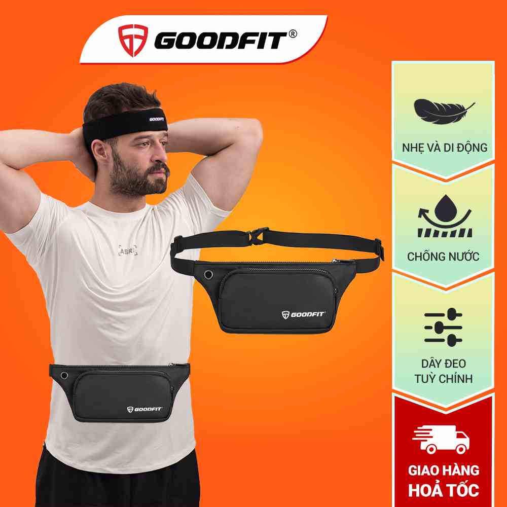 Túi đeo hông, đeo bụng, đeo chéo thời trang, chống nước chính hãng GoodFit GF110RB