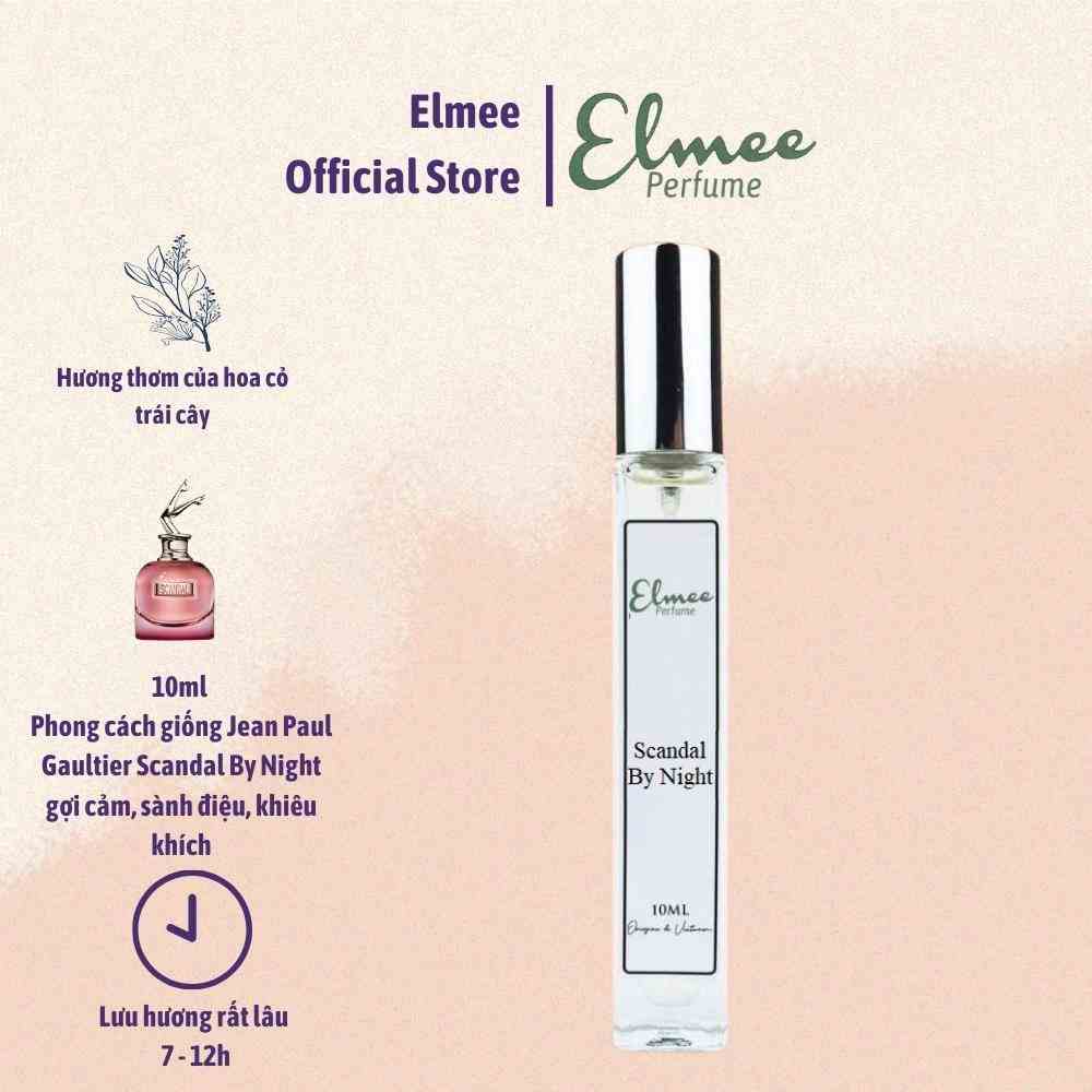 [Mã BMLTB200 giảm đến 100K đơn 499K] Nước hoa nữ Scandal By Night 10ml Elmee quyến rũ