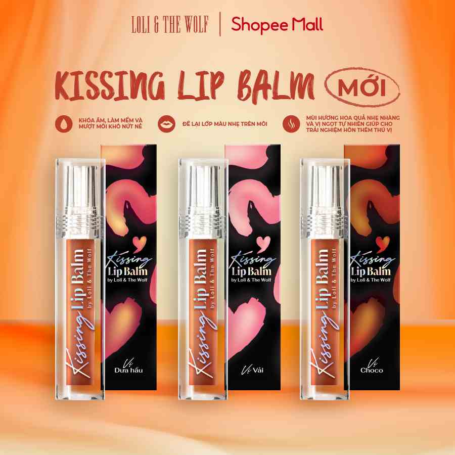 Son Dưỡng Hôn Kissing Lip Balm Loli And The Wolf Mềm Môi Hương Kẹo Ngọt 5ml