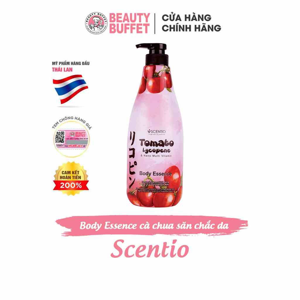 Tinh chất dưỡng trắng và sáng mịn da Scentio Tomato Lycopene Body Essence 700ml