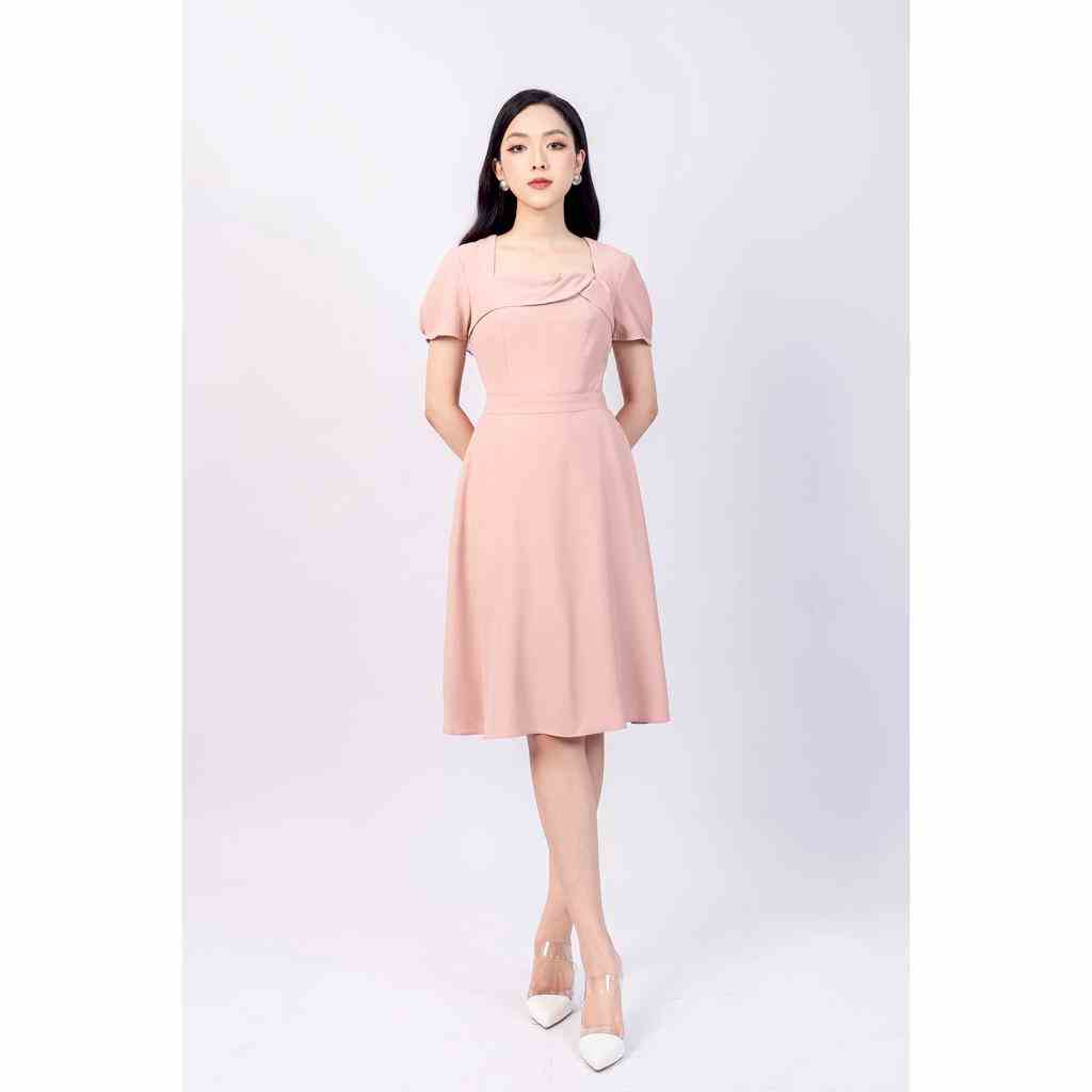 [Mã BMLTB35 giảm đến 35K đơn 99K] Đầm xòe, cổ vuông, tay cộc MMOutfit M-DA020121056