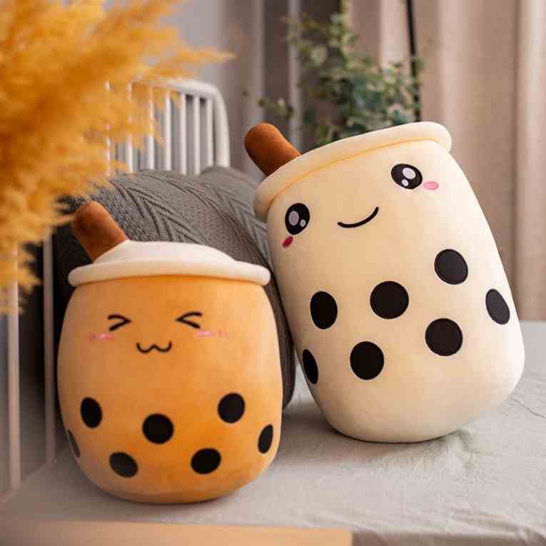 Gấu Bông Trà Sữa Gối Ôm Cute Mini Giá Rẻ Size 15Cm 30Cm 40Cm Quà Tặng Xinh Xắn Babi Mama G44