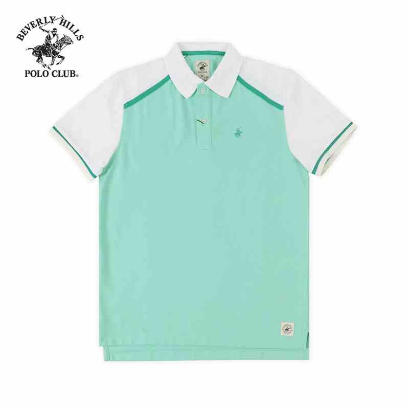 Beverly Hills Polo Club - Áo polo Ngắn tay Nam Regularfit Xanh nhạt LB- BHPC PMRSS20TL045