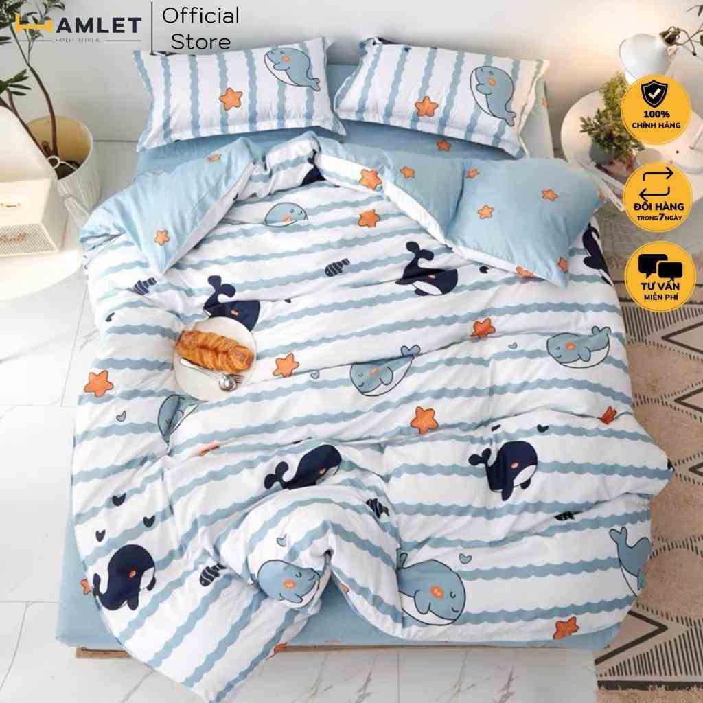 Bộ chăn ga gối Hamlet Cotton Poly kẻ họa tiết mẫu Hot cập nhật liên tục