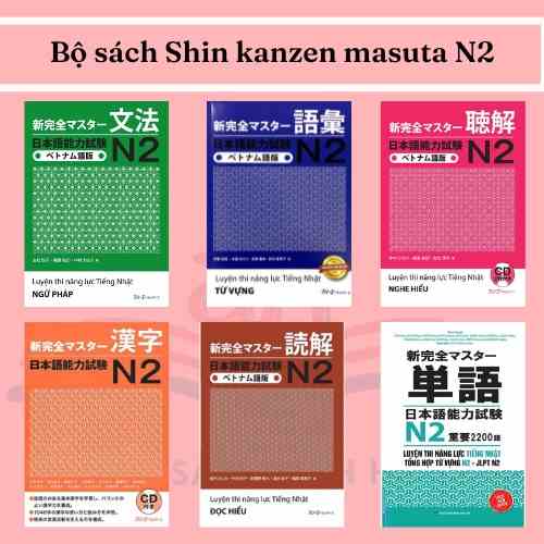 Sách tiếng Nhật Luyện Thi Nhật Ngữ N2 Shinkanzen Masuta Ngữ Pháp ( Bản Nhật Việt)