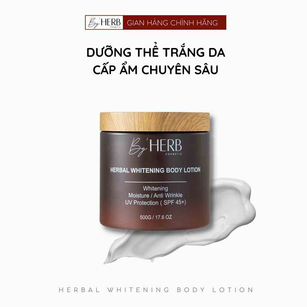 [Mã BMLTA35 giảm đến 35K đơn 99K] Kem Dưỡng Trắng Da Body - Herbal Whitening Body Lotion ByHERB 500g