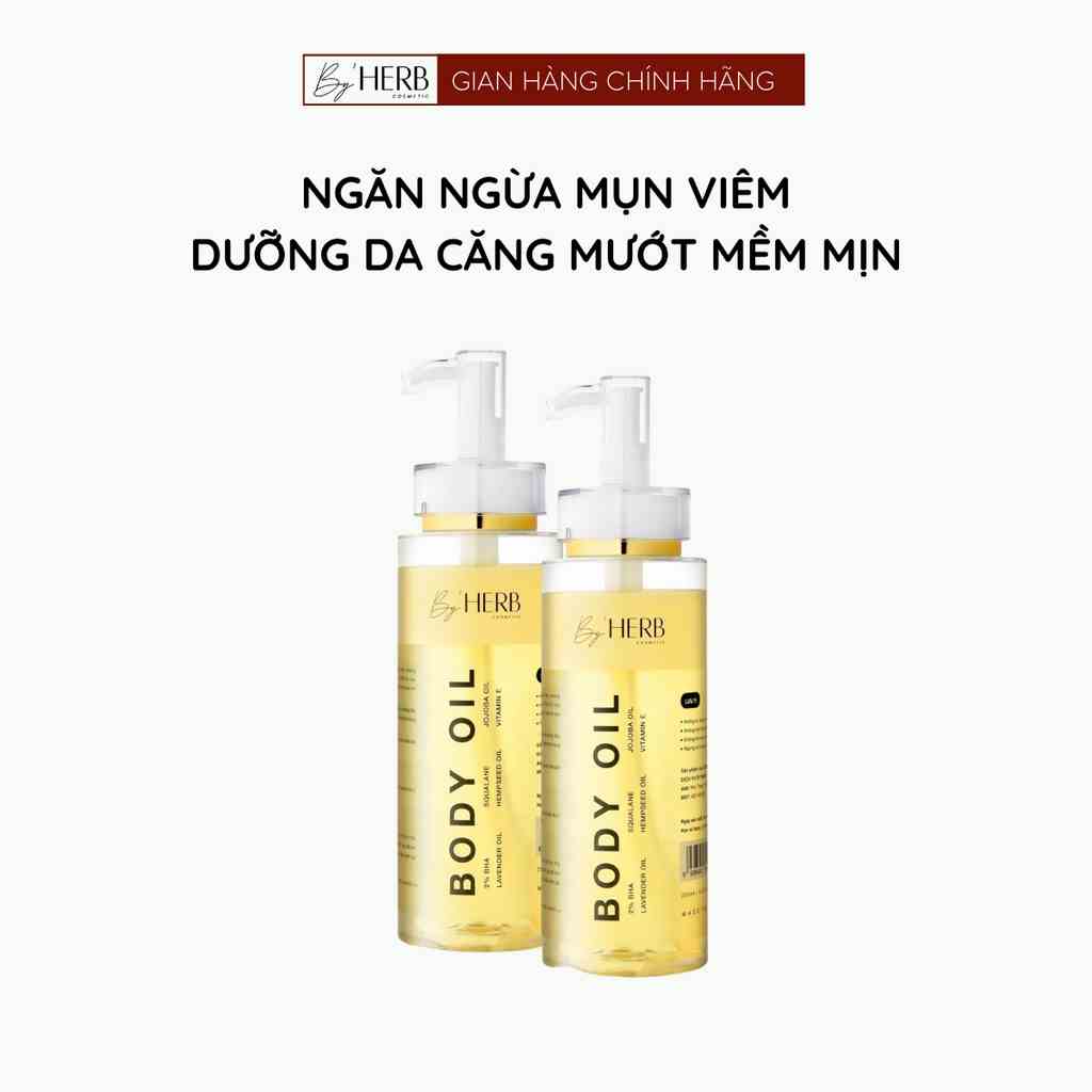 [Mã BMLTA35 giảm đến 35K đơn 99K] Combo Dầu Dưỡng Da Body - Body Oil Bha ByHERB 250ml