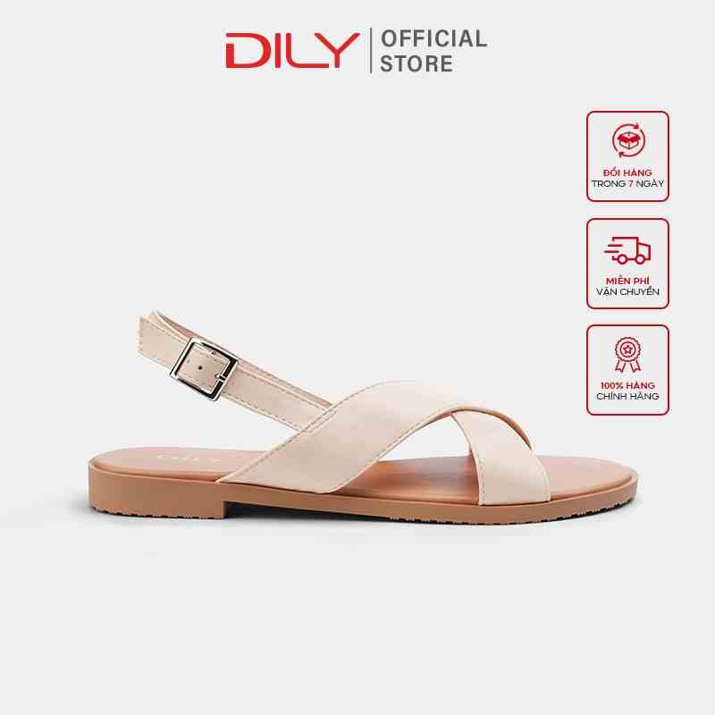 Giày Flat Sandal Nữ DILY Tiện Lợi Êm Chân Cao 1.5cm_AA0254