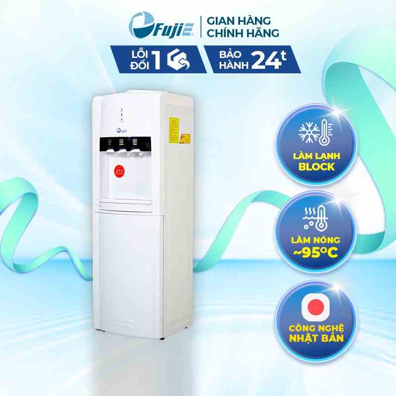 Cây nước nóng lạnh FUJIE WD1800C công nghệ Nhật Bản thiết kế 3 vòi nóng, lạnh, thường riêng biệt - Bảo hành toàn quốc