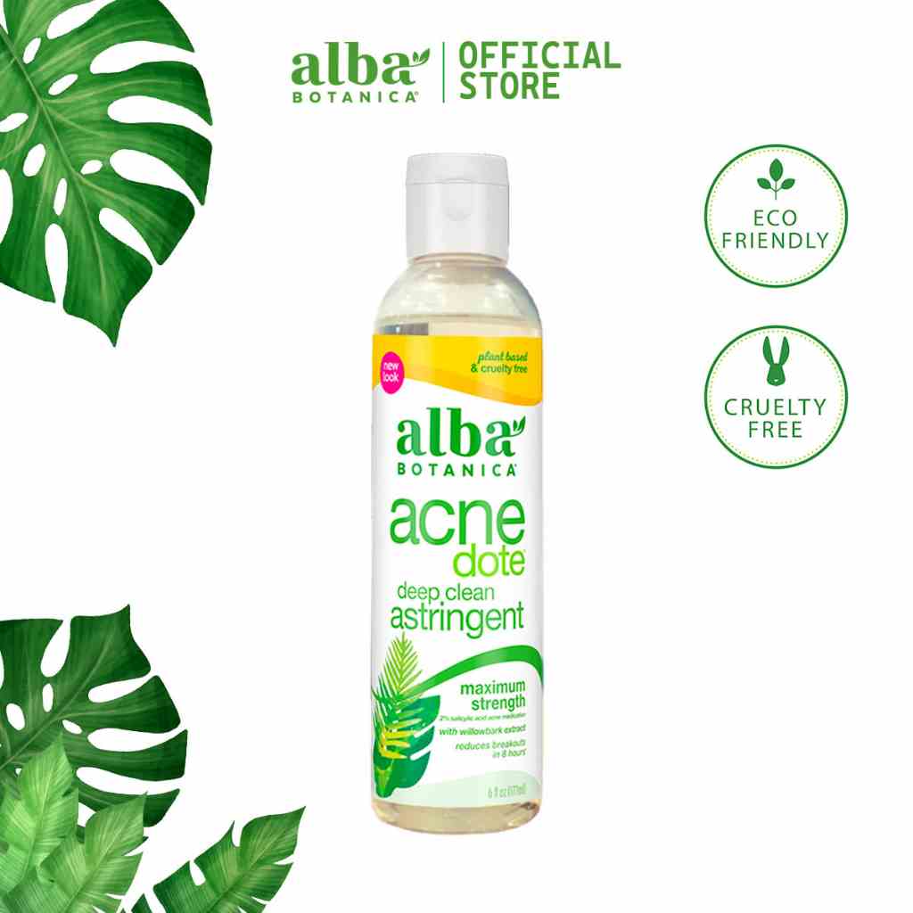 [Mã BMLTB35 giảm đến 35K đơn 99K] Dung dịch làm sạch sâu cho da mụn ALBA BOTANICA ACNEDOTE DEEP CLEAN ASTRINGENT 177ml