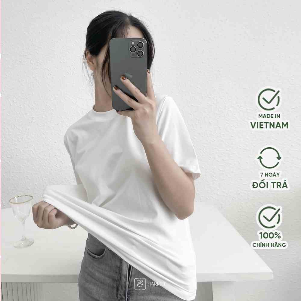 [Mã BMLTA35 giảm đến 35K đơn 99K] Áo phông cổ bozip 2.5 chất cotton 4 chiều siêu thoáng mềm mại Harriet