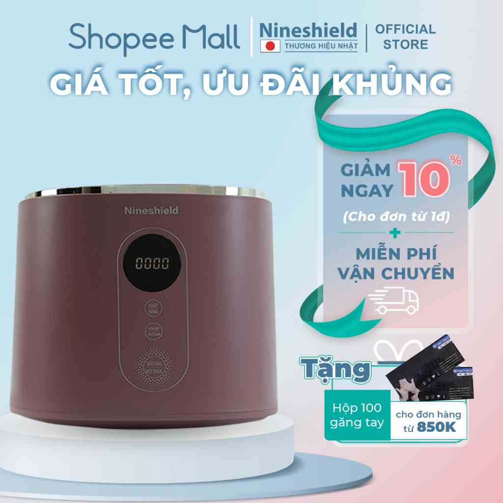 Nồi cơm điện Nineshield KB1002 - Nồi cơm điện tử 3L đa năng với 5 chế độ nấu - Hàng chính hãng