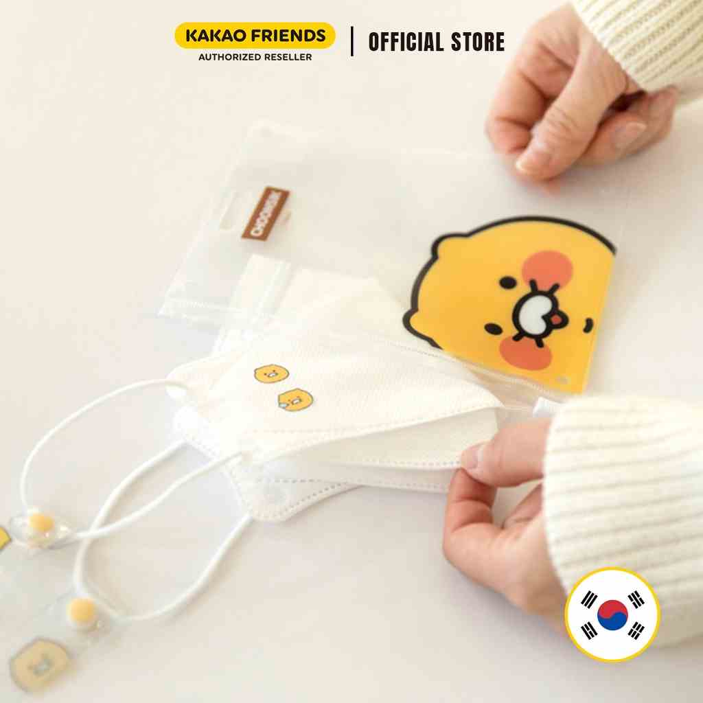 Set Dây Đeo Và Túi Đựng Khẩu Trang Kakao Friends Choonsik