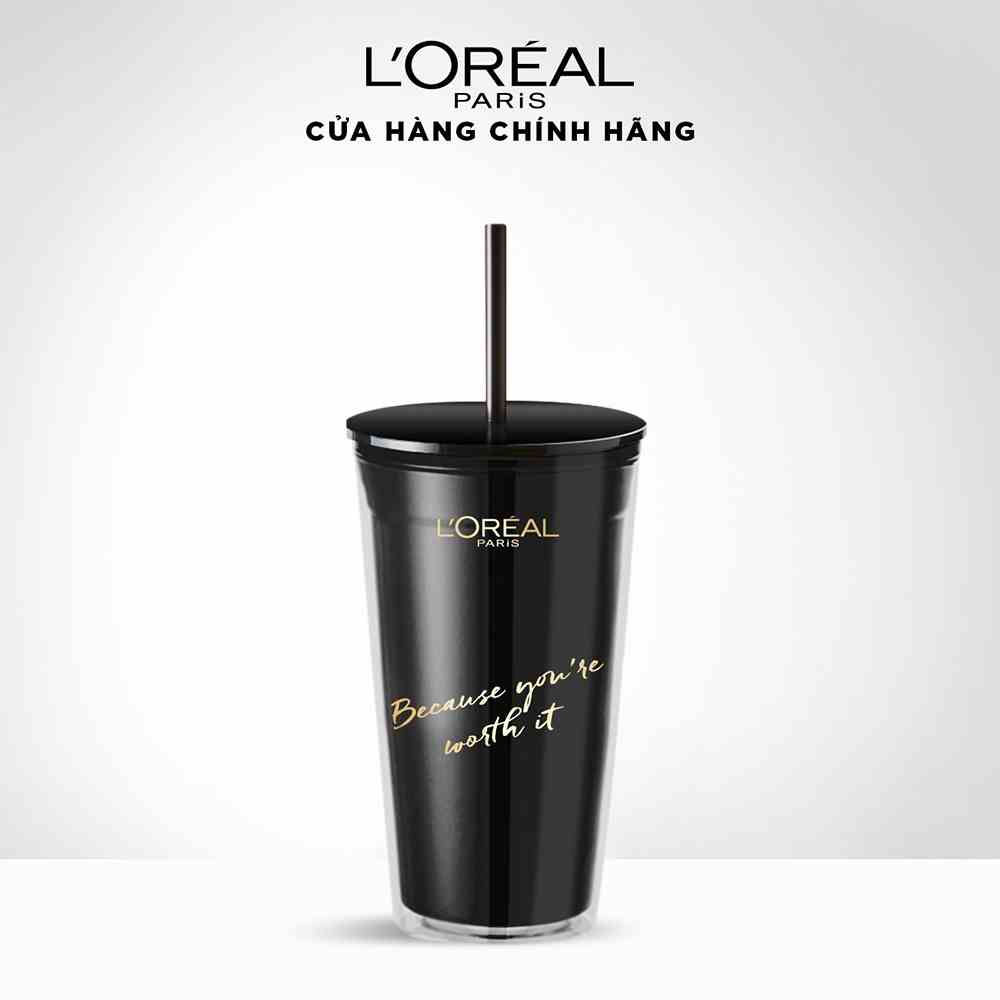 [Quà tặng không bán] Ly ống hút 2 lớp LOreal Paris