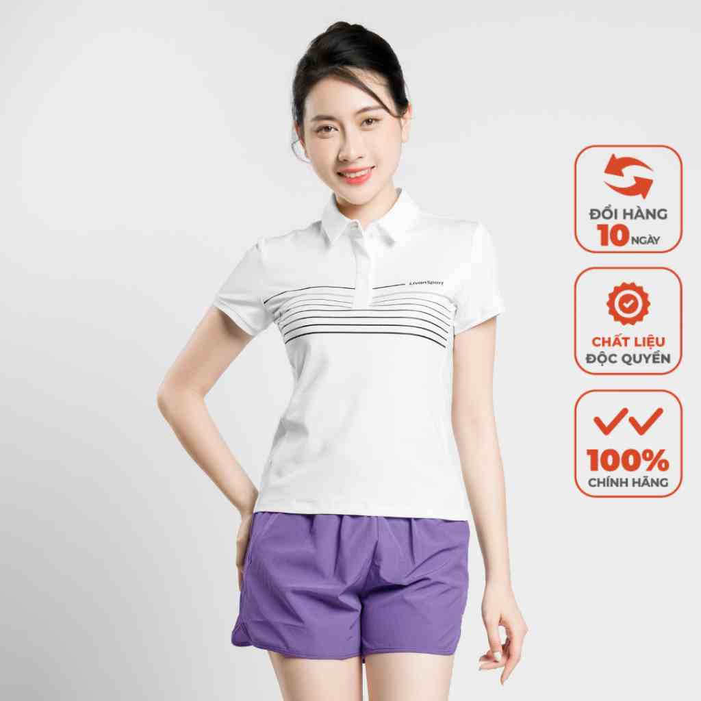 [Mã BMLTB35 giảm đến 35K đơn 99K] Áo Polo Thể Thao Nữ Livan Sport 211101 Co Giãn Thoáng Khí Thanh Lịch