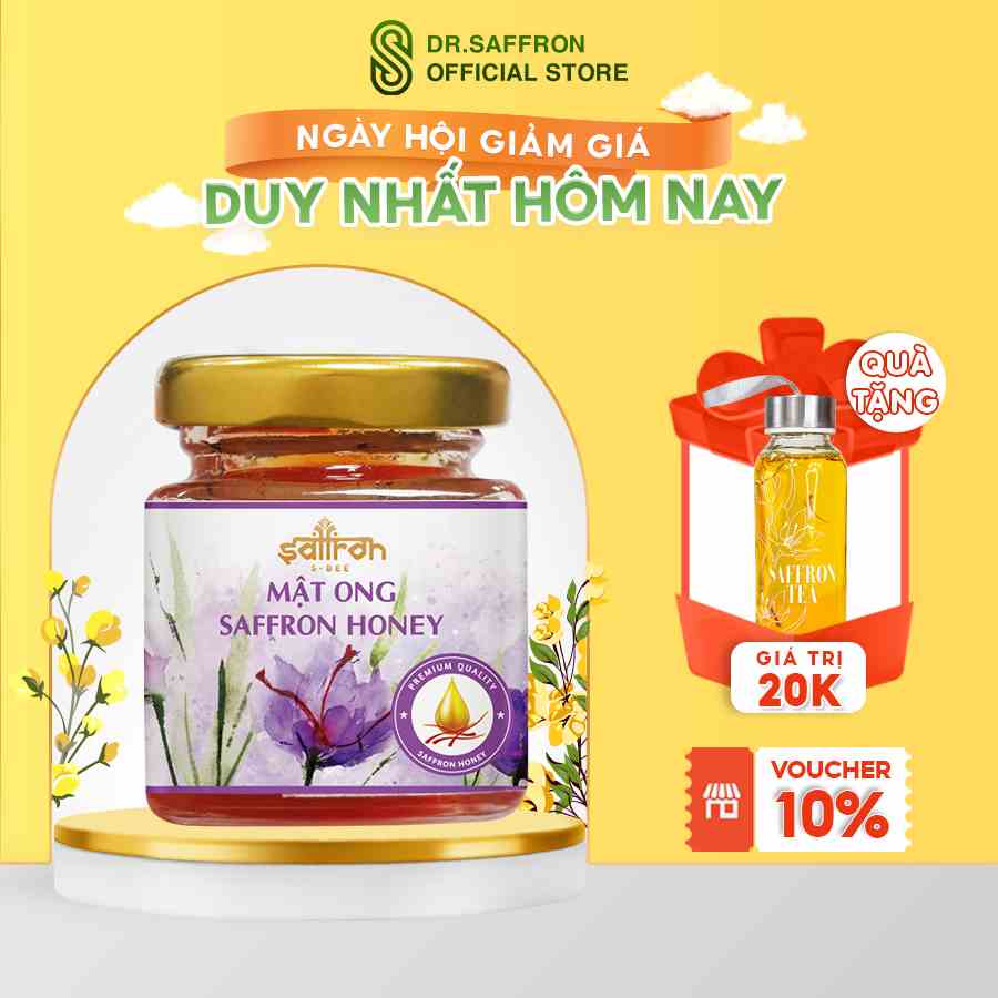 [Loại 1] Saffron Iran ngâm mật ong chính hãng 65gr, nghệ tây mật ong thượng hạng