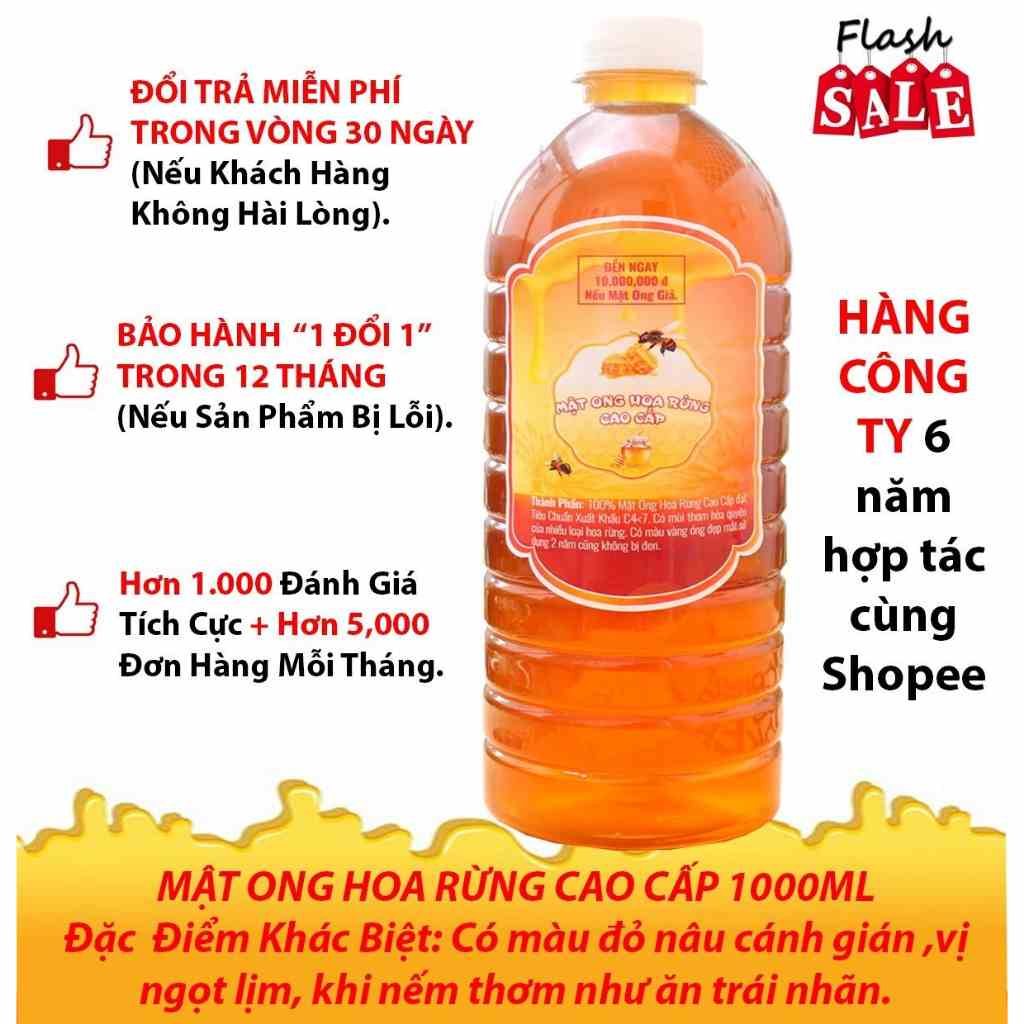 [Mã BMLTA35 giảm đến 35K đơn 99K] Mật Ong Hoa Rừng Cao Cấp Cô Cự 1.3kg