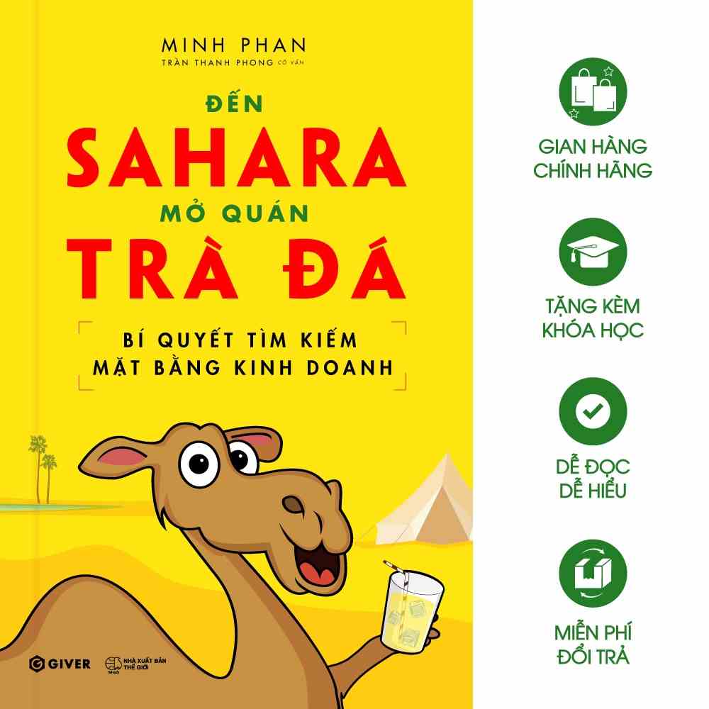 Sách - Bí Quyết Tìm Kiếm Mặt Bằng Kinh Doanh - Đến Sahara Mở Quán Trà Đá - Bộ Sách Khởi Nghiệp Bán Lẻ