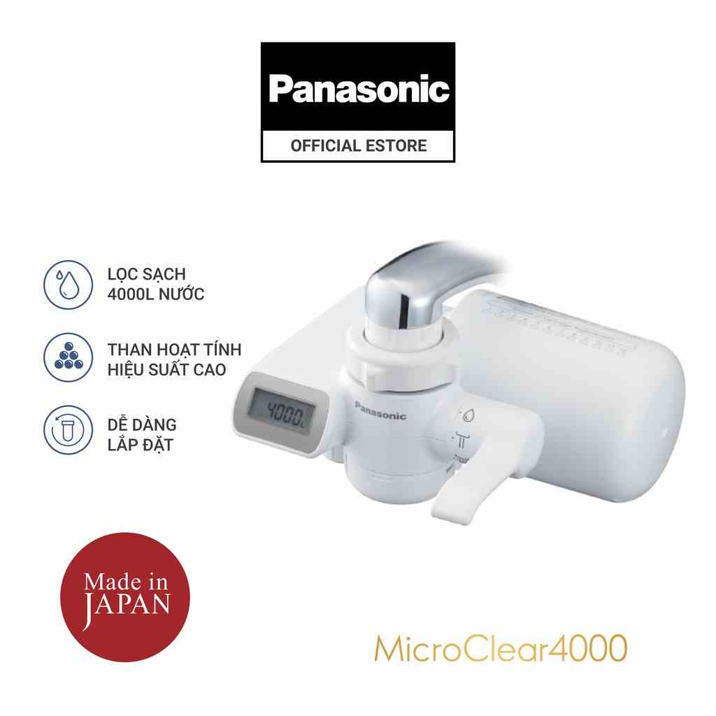 Máy lọc nước tại vòi Panasonic MicroClear TK-CJ600-ZVN-4000L nước sạch–made in Japan