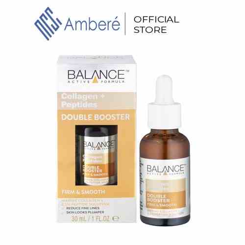 Tinh chất chống nhăn da Balance Active Formula Collagen + Peptides Double Booster 30ml