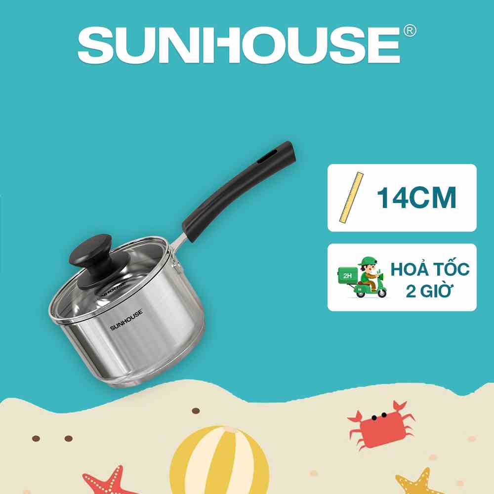 Nồi quấy bột đáy từ Inox 3 đáy SUNHOUSE SHG300-14