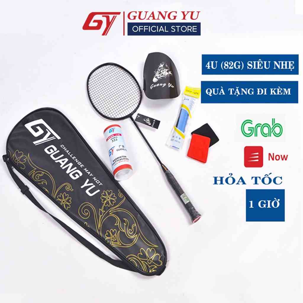 Vợt Cầu Lông Guang Yu 4U Thân Dẻo Công Thủ Toàn Diện Cacbon Trọng Lượng 82 - 84g Siêu Nhẹ Cầm Chắc Tay V01