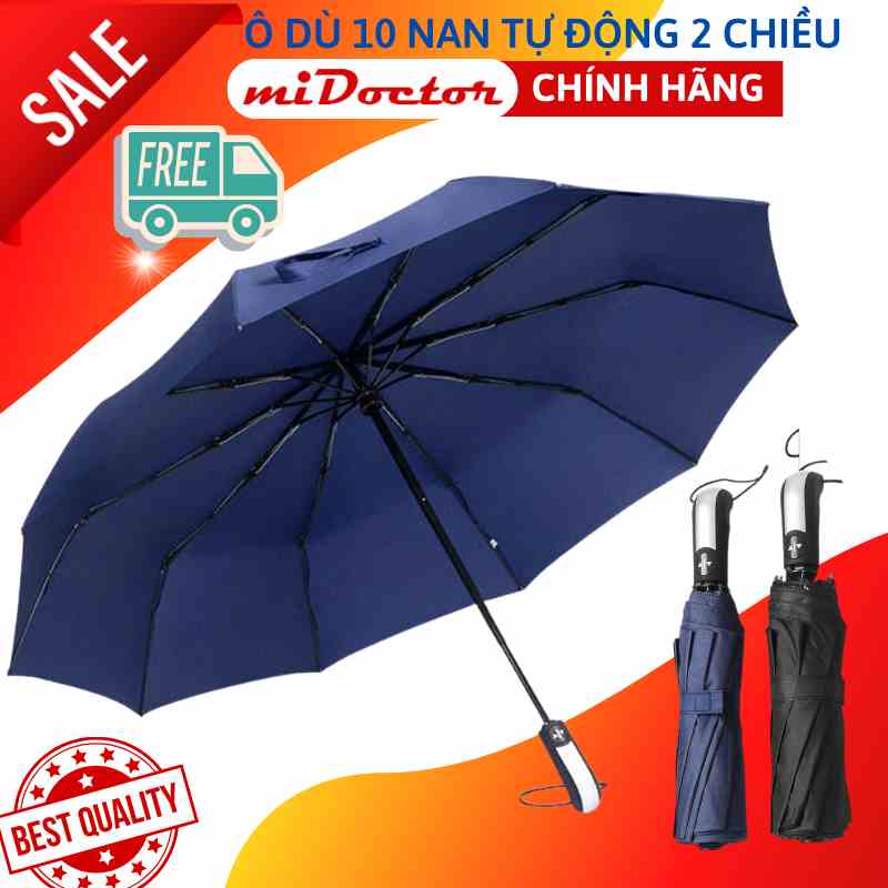 Ô Dù Tự Động Đóng Mở 2 Chiều 8 - 10 Nan Chống Tia UV, Dù Che Mưa Nắng, Ô Cầm Tay Gấp Gọn Tiện Lợi miDoctor