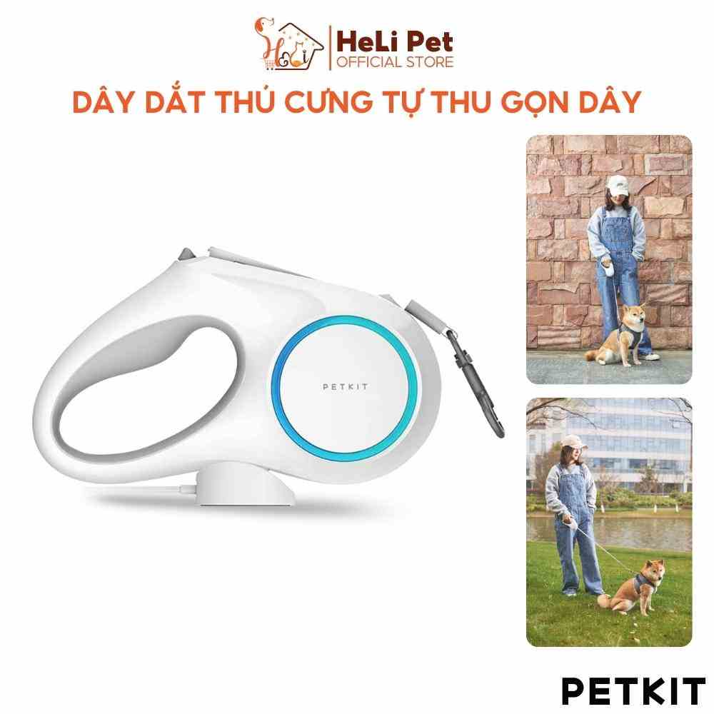 Dây Dắt Thú Cưng Rút Gọn, Dây Dắt Chó Mèo Đi Dạo PETKIT Cao Cấp - HeLiPet