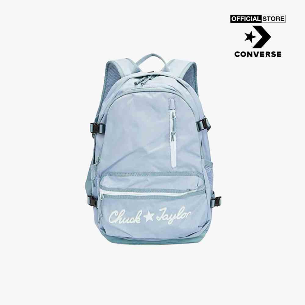 CONVERSE - Balo unisex phom chữ nhật khóa zip Straight Edge 23813-A05-TUQ0_TURQUOISE