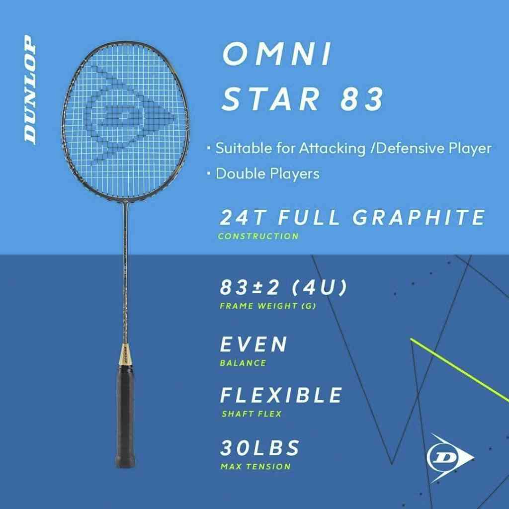 Vợt cầu lông Dunlop OMNI - STAR 83 ( VỢT CÂN BẰNG )