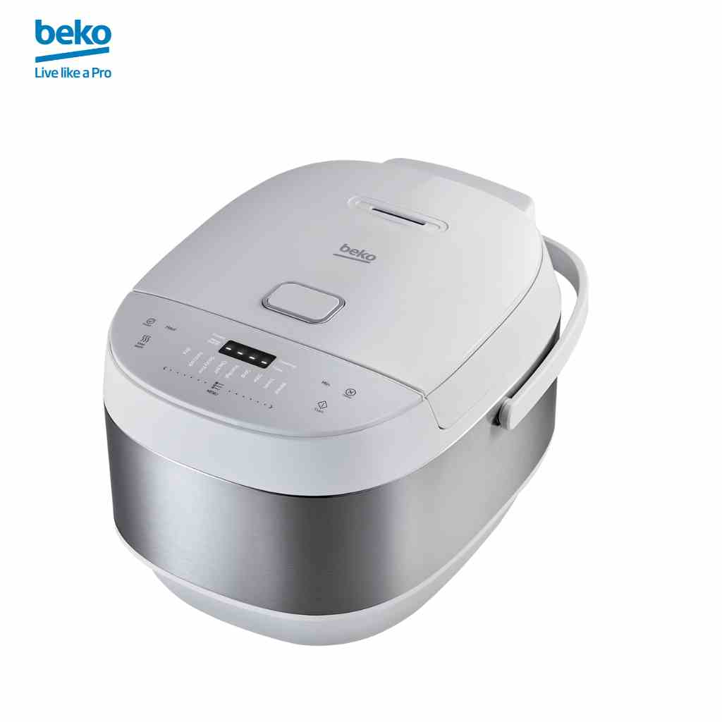 Nồi Cơm Điện Tử Chống Dính BEKO 9 Chương Trình Nấu Đa Dạng, Giữ Ấm Đến 24H, Dung Tích 1.8L - RCM50823W