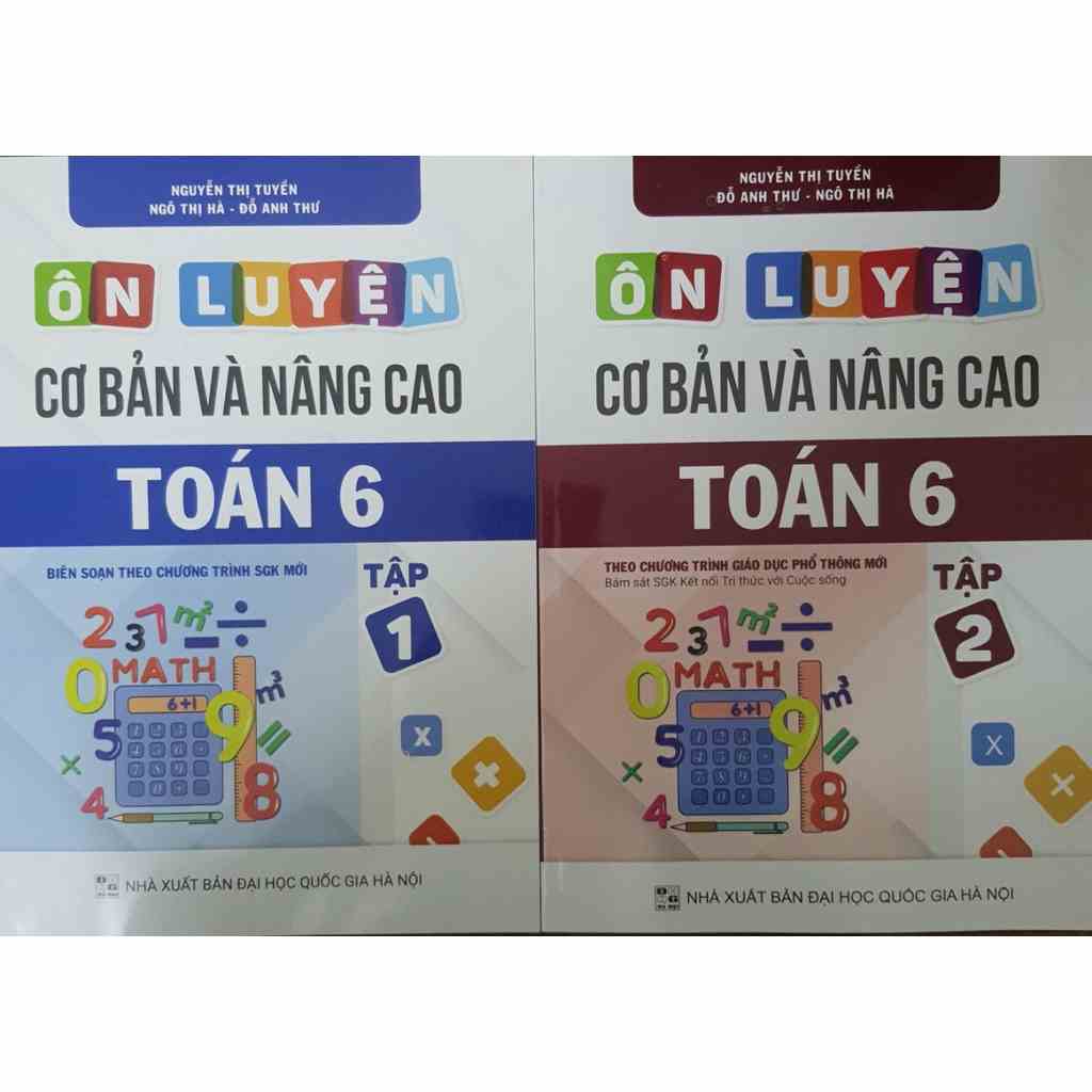 Sách - Combo Ôn luyện cơ bản và nâng cao Toán 6 (Bám sát SGK Kết Nối mới)