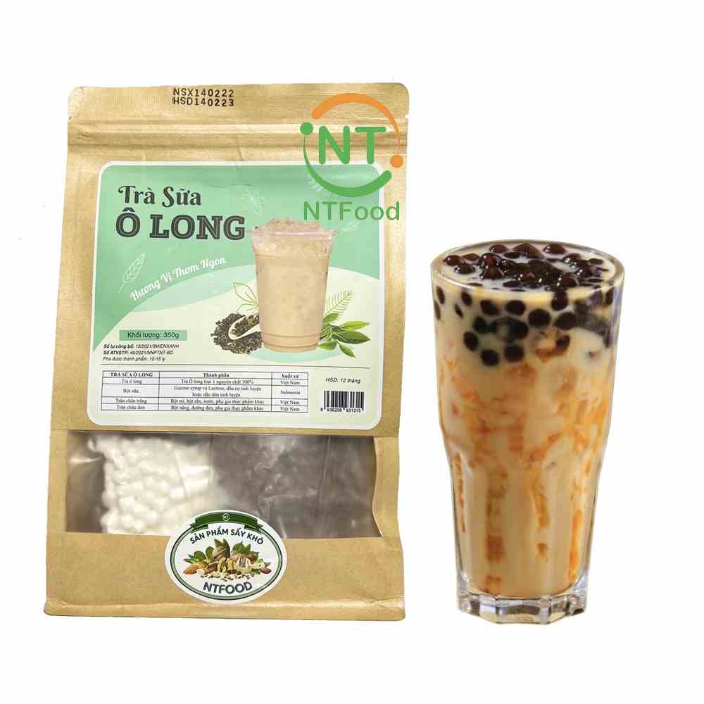 [Mã BMLTB35 giảm đến 35K đơn 99K] Set nguyên liệu pha Trà sữa Oolong 350g (10 - 15 ly) NTFood - Nhất Tín Food