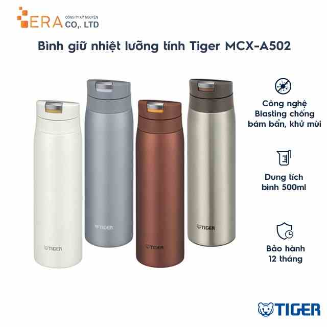 Bình giữ nhiệt lưỡng tính Tiger MCX-A502 dung tích 500ml