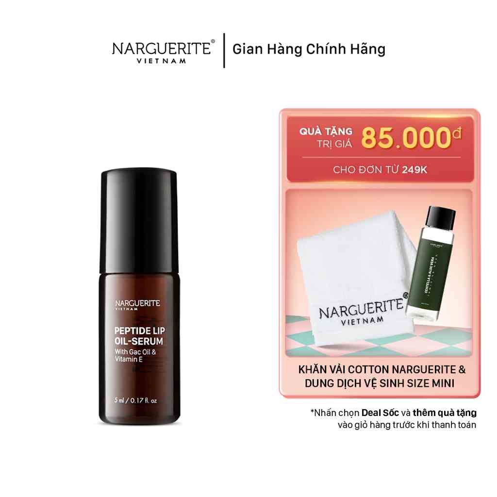 Serum dưỡng môi giảm thâm và làm hồng môi Narguerite 5ml