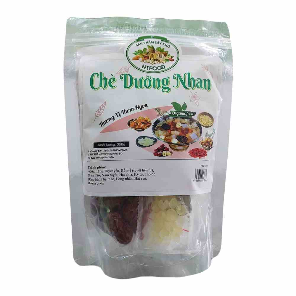 [Mã BMLTB35 giảm đến 35K đơn 99K] Set nguyên liệu nấu Chè Dưỡng Nhan NTFood 350g (10 - 15 ly) - Nhất Tín Food