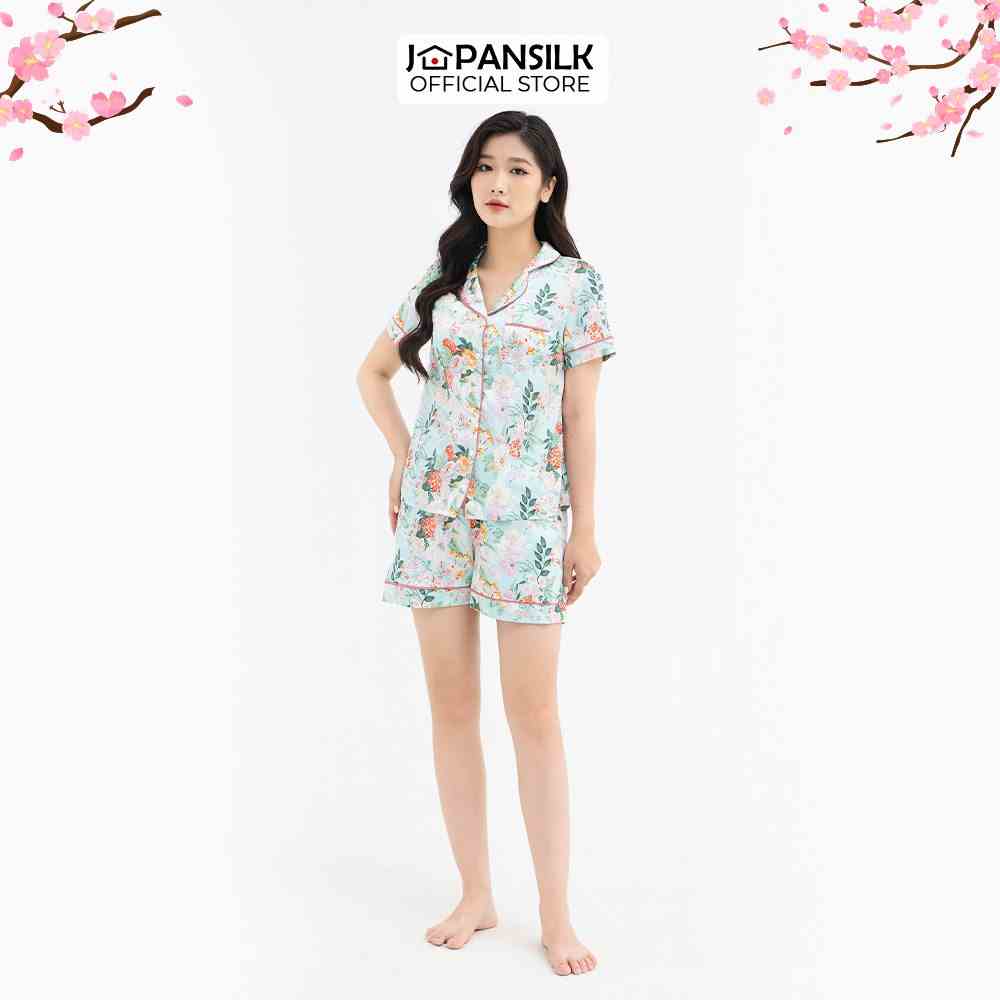 [Mã BMLTA35 giảm đến 35K đơn 99K] Bộ Đồ Ngủ Pijama Lụa Satin Cao Cấp JAPAN SILK Mùa Hè Họa Tiết Sang Trọng