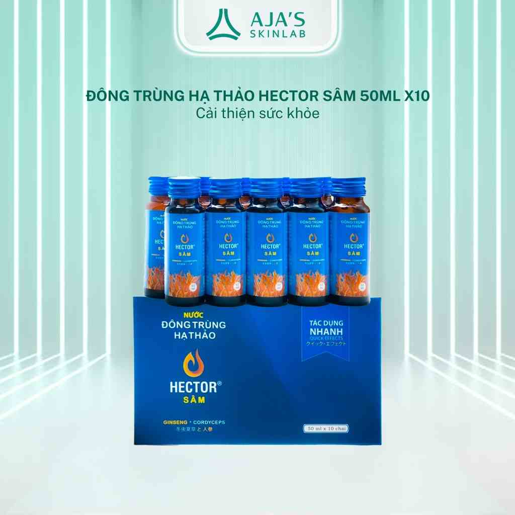 Nước Đông Trùng Hạ Thảo Hector Sâm 50ml x10 chai - AJAS SKINLAB