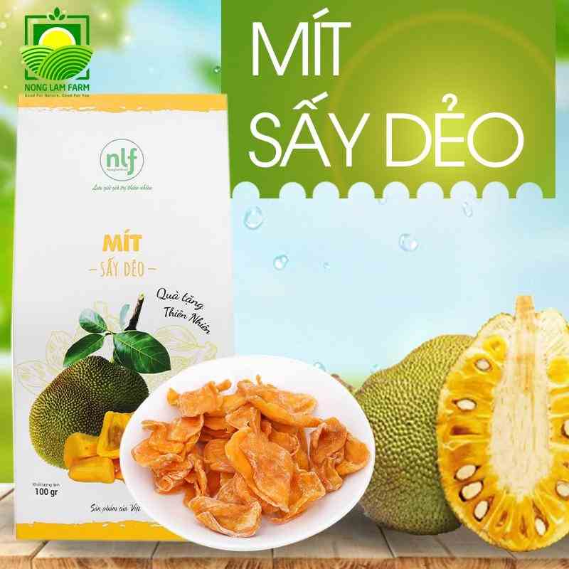 [Mã BMLTB200 giảm đến 100K đơn 499K] Mít sấy dẻo Nông Lâm Food, đồ ăn vật healthy Snack, hoa quả sấy siêu ngon