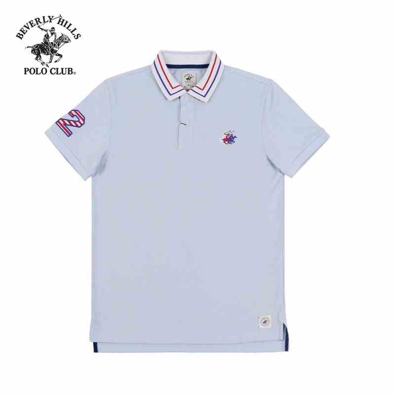 [Mã BMLTB35 giảm đến 35K đơn 99K] Beverly Hills Polo Club - Áo polo Ngắn tay Nam Slimfit Xanh nhạt LB- BHPC PMSSS20TL121