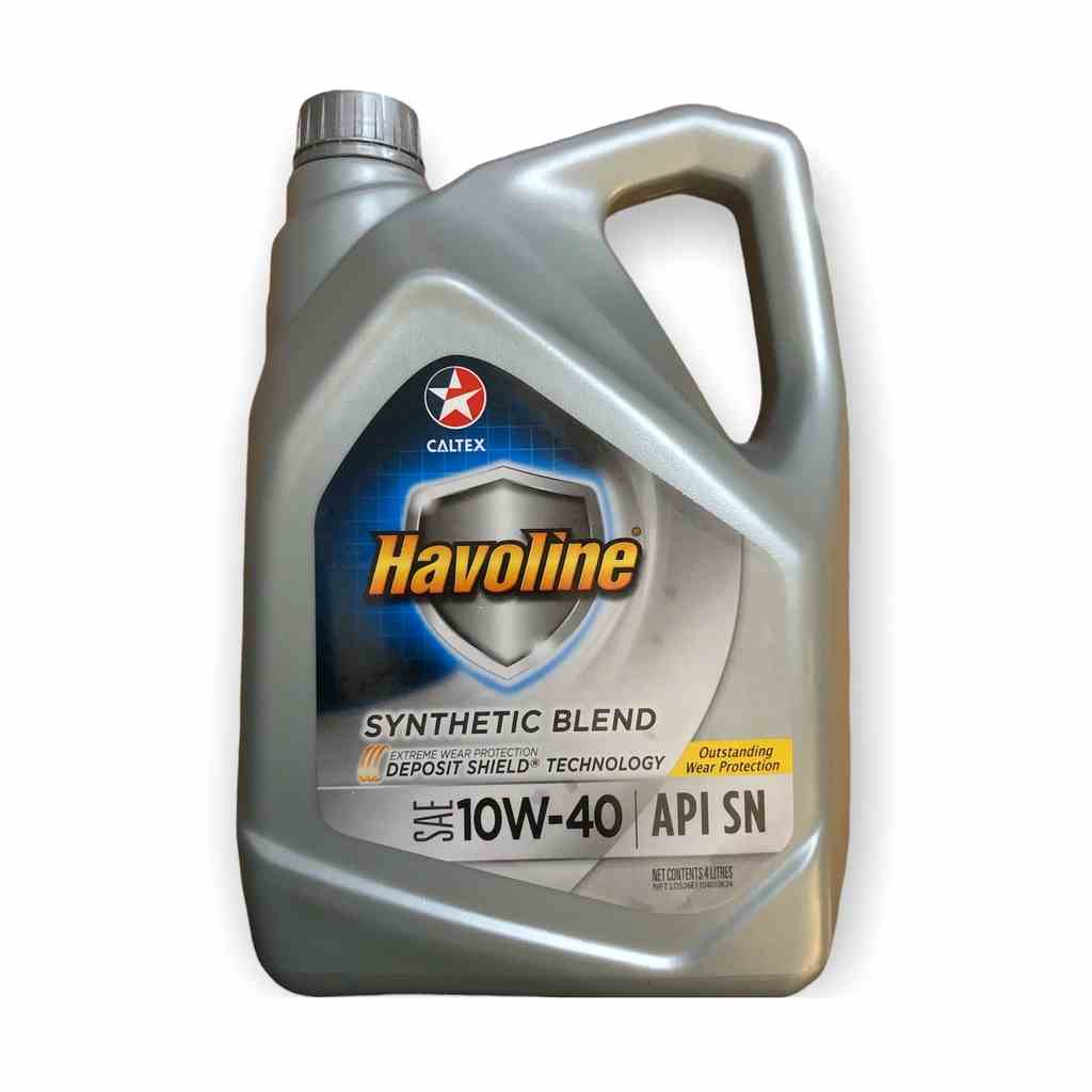 Nhớt ô tô Caltex Havoline Synthetic Blend 10w40 cho máy xăng và diesel [ 4L ]