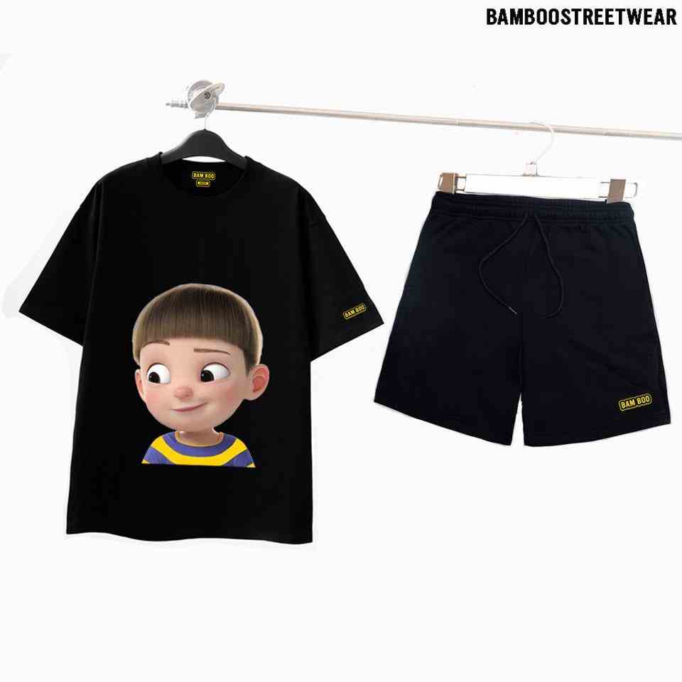 [Mã BMLTB35 giảm đến 35K đơn 99K] Bộ Thể Thao Nam Nữ BAMBOO BAD BOY Bộ Quần Áo thun Unisex BAMBOO BAD BOY (BỘ 58-59)