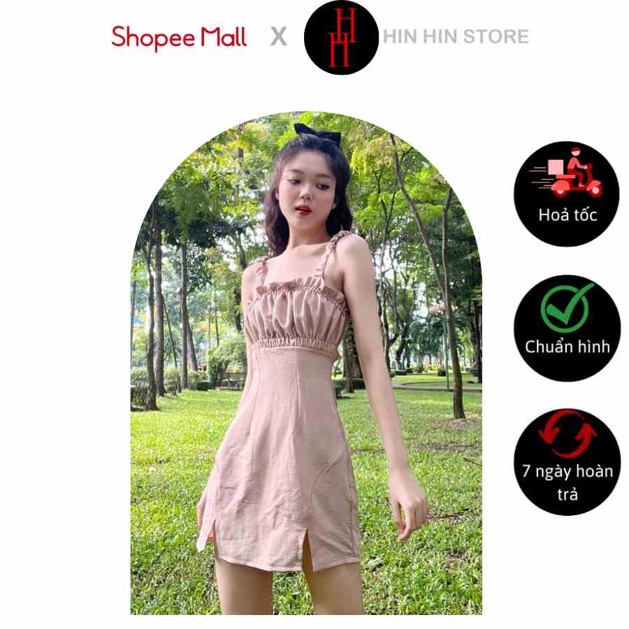 [Mã BMLTB35 giảm đến 35K đơn 99K] Đầm hở lưng màu nude HDT273 Hỉn Hỉn Store