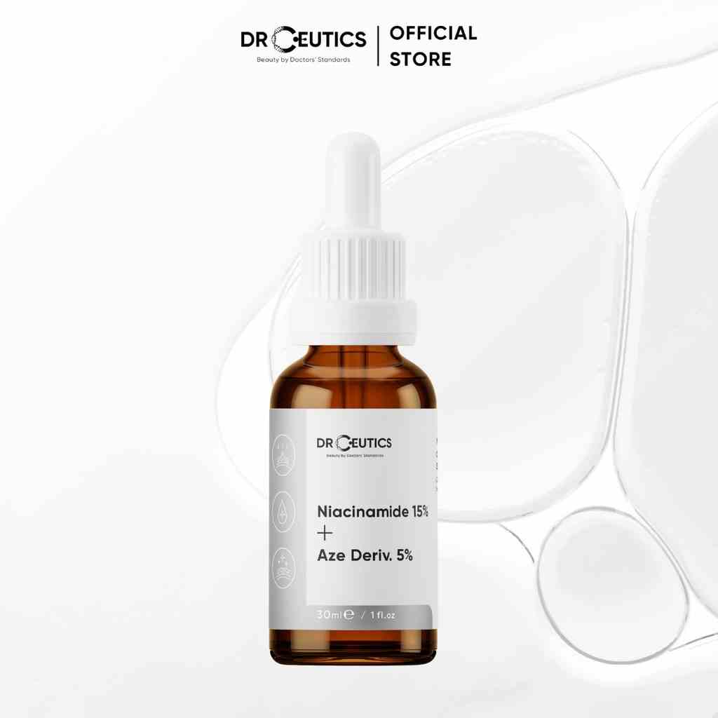 DrCeutics Tinh Chất Làm Mờ Thâm Và Thu Nhỏ Lỗ Chân Lông Niacinamide 15% Và Azelaic Deriv 5% (30g)