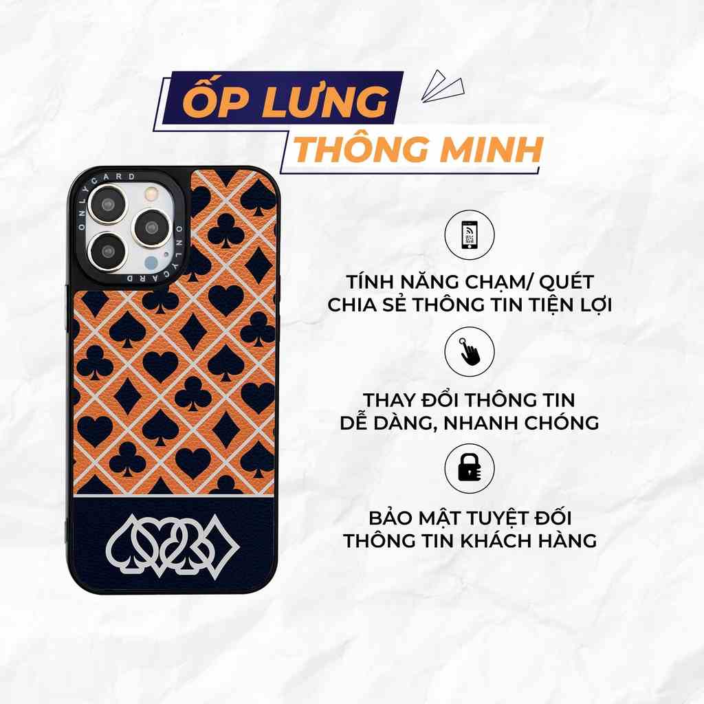 Ốp lưng thông minh ONLYCASE_POKER_18/Dành cho các dòng IPhone 7/7plus/8/8plus/x/xr/xs/11/12/13/pro/promax