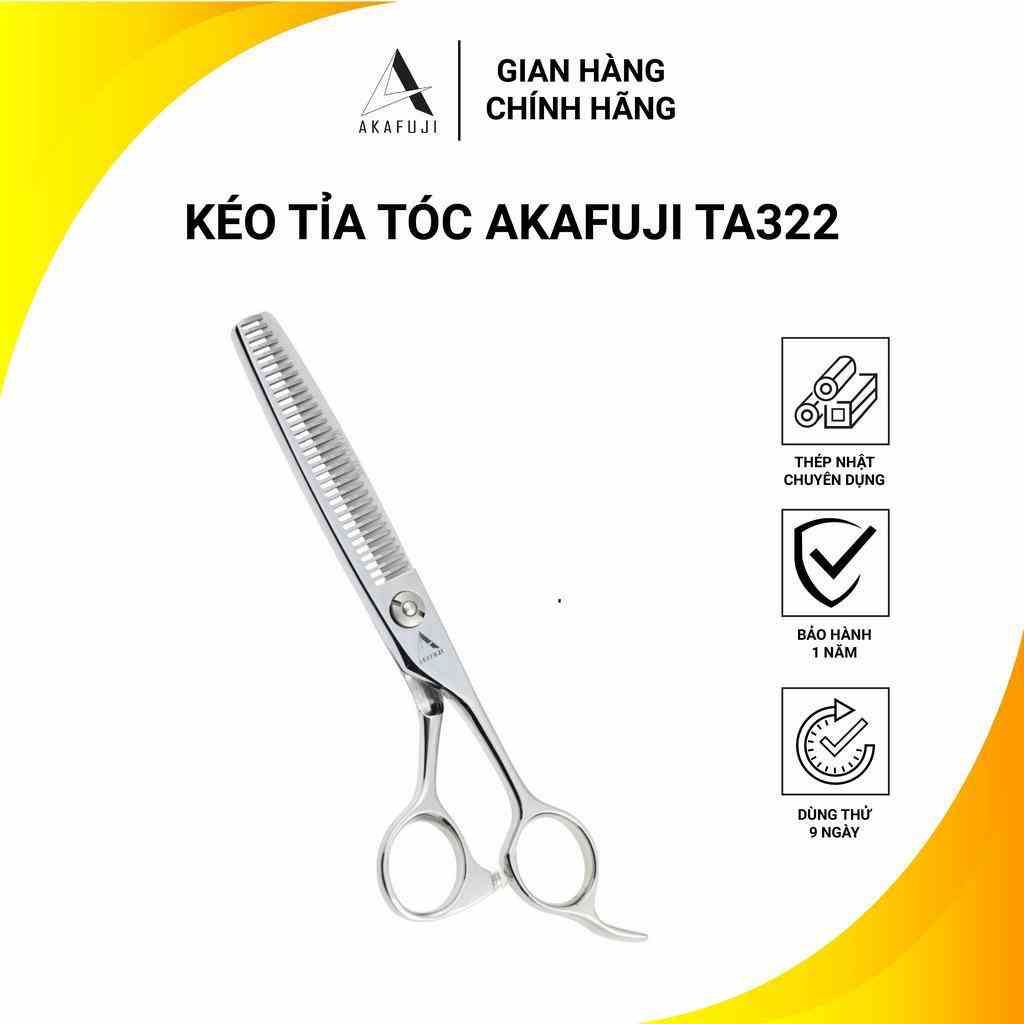 Kéo Tỉa Tóc AKAFUJI TA 322 SIZE 6.0 inches Thép Nhật Cao Cấp [HÀNG CHÍNH HÃNG] Bảo Hành 12 Tháng