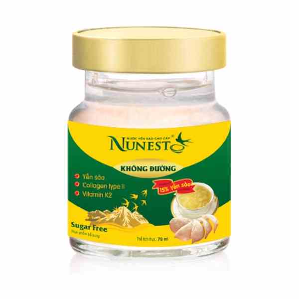 [Mã BMLTB35 giảm đến 35K đơn 99K] Lọ nước yến Nunest không đường 15% yến (70ml)