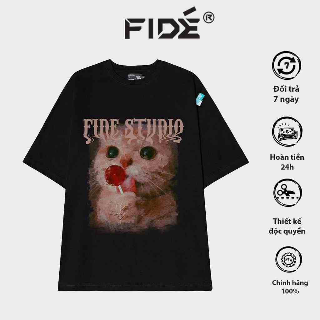 Áo thun FIDE phông unisex nam nữ form rộng ulzzang CAT 05