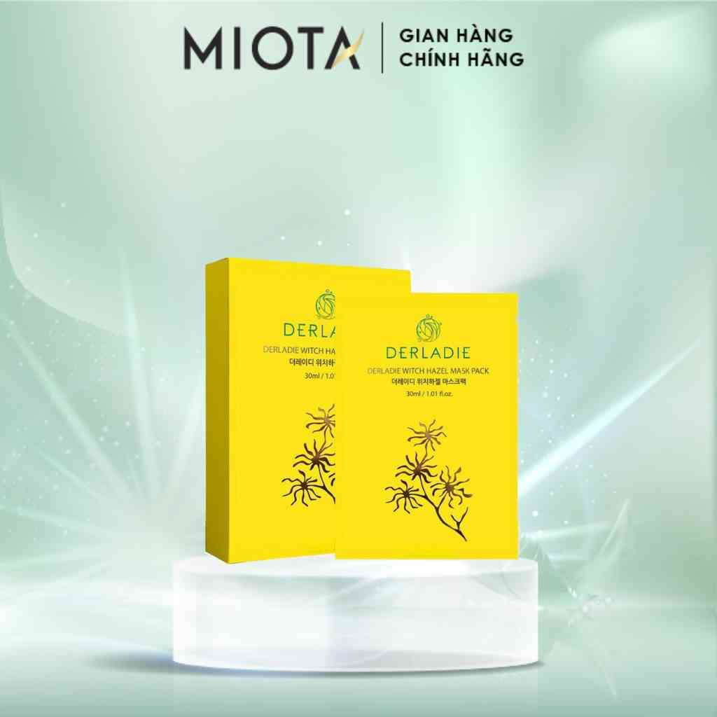 Mặt Nạ Giảm Mụn Dưỡng Sáng Da Derladie Witch Hazel Mask Pack 30ml